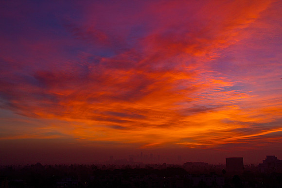 "Los Angeles" dawn, "colored sky" sunrise, color, nature,