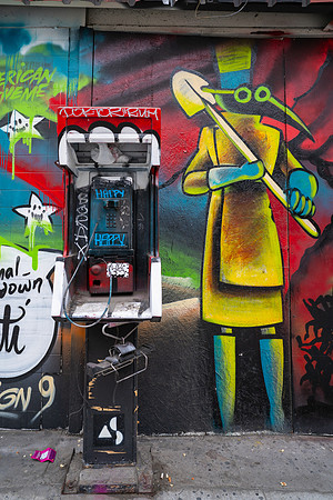Public Phone With Mural Art, 2020
