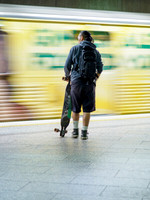Man With Skateboard