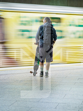 Man With Skateboard